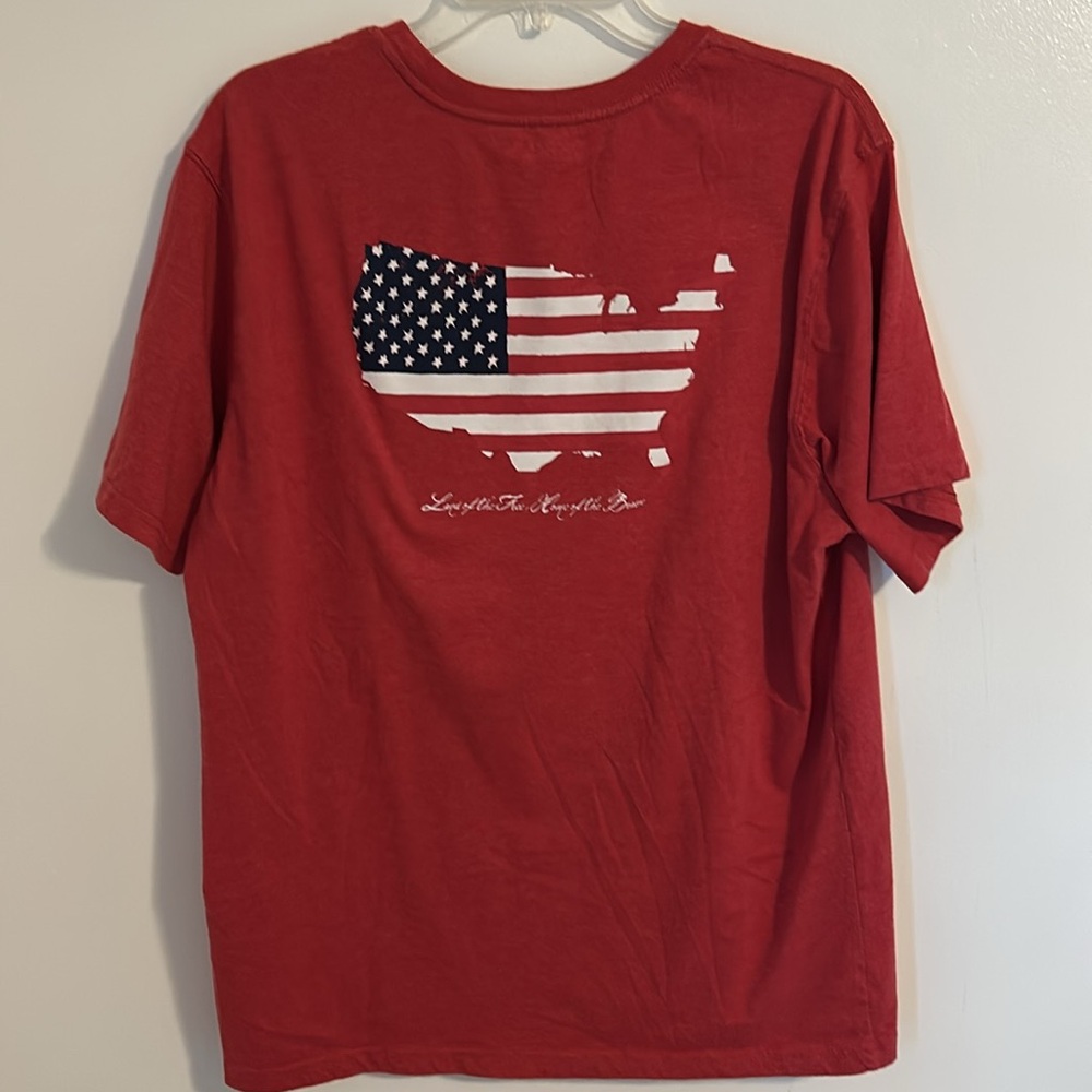 Coleman Lantern and Patriotic United States of America Graphic T-Shirt Size L
